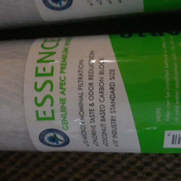 (2)Essence water filters 10" genuine apec FI-ES-CAB10 - Picture 3 of 5